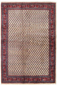  129X194 Sarough Mir Teppich Rot/Dunkelrosa Persien/Iran Carpetvista