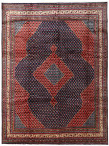 Koberec Perský Sarough Mir 280X375 Červená/Tmavě Růžová Velký (Vlna, Persie/Írán)