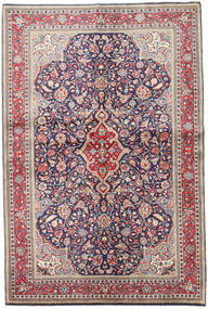 Alfombra Oriental Sarough 135X204 Rojo/Beige (Lana, Persia/Irán)