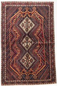  Oriental Afshar Shahre Babak Rug 148X235 Dark Pink/Beige Wool, Persia/Iran Carpetvista