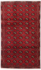  Persisk Turkaman Tæppe 114X195 Mørkerød/Rød (Uld, Persien/Iran)