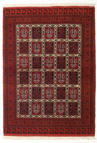 Tapete Persa Turcomano 109X148 Vermelho/Vermelho Escuro (Lã, Pérsia/Irão)