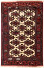  110X162 Turkaman Teppich Dunkelrot/Beige Persien/Iran Carpetvista