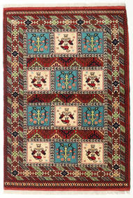 러그 오리엔탈 Turkaman 106X153 갈색/빨간색 (울, 페르시아/이란)
