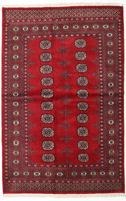 Dywan Orientalny Pakistański Bucharski 2Ply 138X210 Ciemnoczerwony/Czerwony (Wełna, Pakistan )