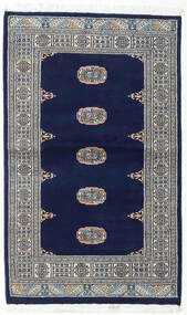  Oriental Pakistan Bokhara 2Ply Rug 94X154 Dark Blue/Grey Wool, Pakistan Carpetvista