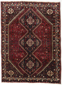 Shiraz Vloerkleed 187X257 Donkerrood/Oranje Wol, Perzië/Iran Carpetvista
