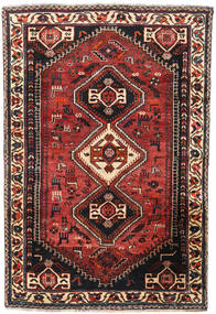  Persischer Shiraz Teppich 163X233 Dunkelrot/Rot (Wolle, Persien/Iran)