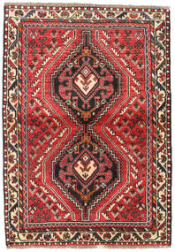 Alfombra Persa Shiraz 111X160 Rojo/Marrón (Lana, Persia/Irán)