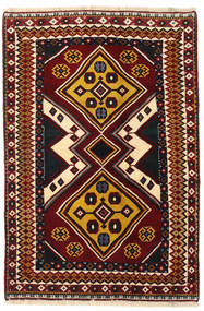 Χαλι Ανατολής Ghashghai 127X190 Σκούρο Κόκκινο/Μπεζ (Μαλλί, Περσικά/Ιρανικά)