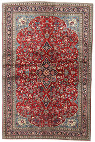  Orientalischer Sarough Teppich 136X205 Rot/Dunkelrot Wolle, Persien/Iran Carpetvista