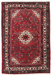  Persisk Hamadan Teppe 104X155 Rød/Mørk Rød Carpetvista