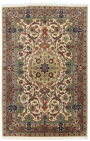  Oriental Tabriz Fine Rug 99X150 Brown/Beige Wool, Persia/Iran Carpetvista