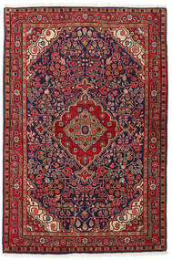 104X160 Dywan Jozan Orientalny Czerwony/Ciemnofioletowy (Wełna, Persja/Iran) Carpetvista