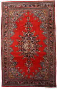 Tapete Persa Mahal 220X345 Vermelho/Vermelho Escuro (Lã, Pérsia/Irão)