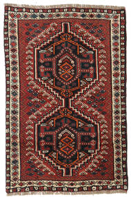 81X122 Shiraz Teppich Orientalischer Braun/Rot (Wolle, Persien/Iran) Carpetvista