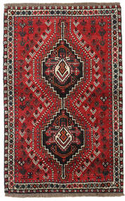 러그 페르시안 Shiraz 82X127 빨간색/다크 레드 (울, 페르시아/이란)