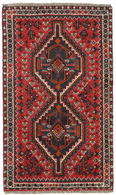  Persischer Shiraz Teppich 76X128 Dunkelrot/Rot Carpetvista
