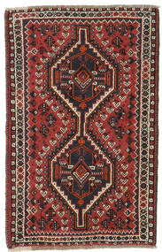 80X124 Tappeto Orientale Shiraz Rosso/Marrone (Lana, Persia/Iran) Carpetvista