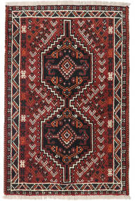 81X124 Shiraz Rug Oriental Dark Red/Red (Wool, Persia/Iran) Carpetvista