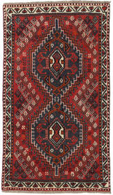  Shiraz Rug 73X129 Persian Wool Red/Dark Grey Small Carpetvista