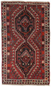 Tappeto Persiano Shiraz 76X129 Rosso/Marrone (Lana, Persia/Iran)