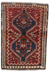  Shiraz Tappeto 84X120 Persiano Di Lana Rosso Scuro/Grigio Scuro Piccolo Carpetvista