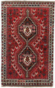 Tappeto Persiano Shiraz 76X123 Rosso Scuro/Rosso (Lana, Persia/Iran)