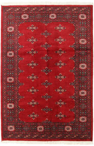 絨毯 オリエンタル パキスタン ブハラ 2Ply 125X184 レッド/ダークレッド (ウール, パキスタン)