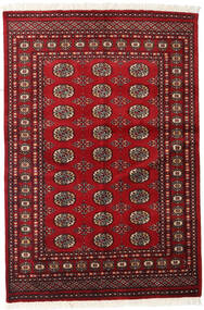 絨毯 オリエンタル パキスタン ブハラ 2Ply 126X186 ダークレッド/レッド (ウール, パキスタン)