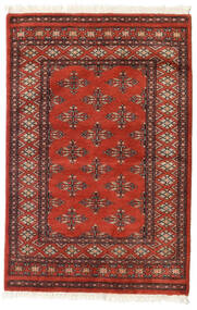 79X119 絨毯 オリエンタル パキスタン ブハラ 2Ply レッド/茶色 (ウール, パキスタン) Carpetvista