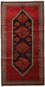  Oosters Ghashghai Vloerkleed 154X300 Tapijtloper Donkerrood/Rood Wol, Perzië/Iran Carpetvista