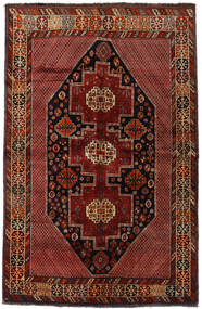 Tappeto Orientale Ghashghai 157X243 Rosso Scuro/Rosso (Lana, Persia/Iran)