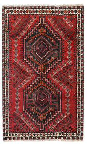 80X130 Shiraz Teppe Orientalsk Rød/Mørk Rød (Ull, Persia/Iran) Carpetvista