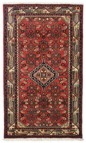  76X129 Asadabad Teppe Rød/Mørk Rød Persia/Iran Carpetvista