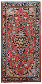 Tapete Persa Kashan 68X140 Vermelho/Bege (Lã, Pérsia/Irão)