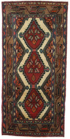  Hamadan Rug 72X153 Persian Wool Brown/Dark Grey Small Carpetvista