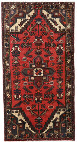 77X147 Alfombra Hamadan Oriental Rojo Oscuro/Rojo (Lana, Persia/Irán) Carpetvista