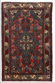 Asadabad Rug 80X120 Dark Red/Red Wool, Persia/Iran Carpetvista
