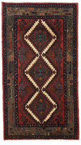 83X140 Hamadan Vloerkleed Oosters Donkerrood/Rood (Wol, Perzië/Iran) Carpetvista