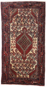 74X140 Hamadan Rug Oriental Dark Red/Red (Wool, Persia/Iran) Carpetvista