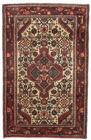  Hamadan Rug 78X123 Persian Wool Brown/Red Small Carpetvista