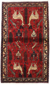  Afshar Rug 87X147 Persian Wool Red/Dark Red Small Carpetvista