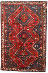  Orientalsk Shiraz Teppe 161X246 Rød/Mørk Grå Ull, Persia/Iran Carpetvista