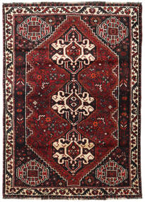 117X166 Χαλι Ανατολής Shiraz Σκούρο Κόκκινο/Κόκκινα (Μαλλί, Περσικά/Ιρανικά) Carpetvista