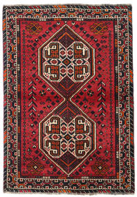 Shiraz Matot Matto 107X155 Tummanpunainen/Punainen Villa, Persia/Iran Carpetvista