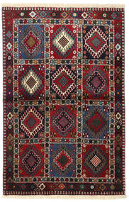 100X154 Yalameh Tæppe Orientalsk Mørkerød/Rød (Uld, Persien/Iran) Carpetvista