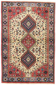 98X147 Tappeto Orientale Yalameh Beige/Rosso (Lana, Persia/Iran) Carpetvista