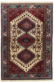 Χαλι Περσικό Yalameh 103X152 Σκούρο Κόκκινο/Κόκκινα (Μαλλί, Περσικά/Ιρανικά)