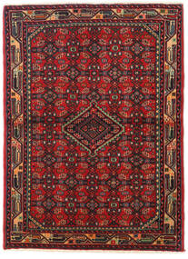  Oriental Hamadan Rug 100X137 Dark Red/Red Wool, Persia/Iran Carpetvista
